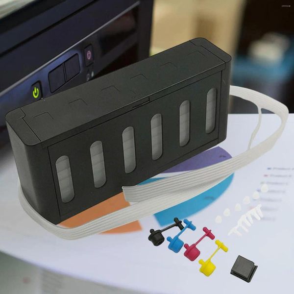 Kits de recarga de tinta Sistema de suministro continuo de bricolaje práctico para reemplazo de impresora