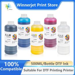 Kits de recharge d'encre pour imprimante DTF L1800 L805 R1390 4720 5113 XP600 500ml, transfert direct de Film PET sur tous les ordinateurs de bureau grand Format