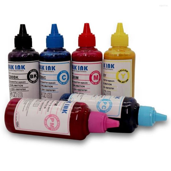 Kits de recarga de tinta Sublimación universal de alta calidad 6 Color para T50 L800 Presionación de calor Máquina de calor Impresora de inyección de tinta