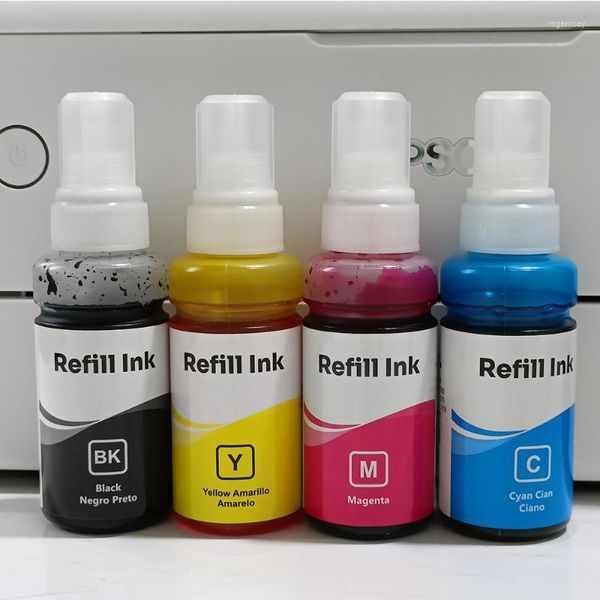 Kits de recharge d'encre Realcolor 70 ML 4 pièces Kit BK C M Y 664 colorant spécial de remplacement pour imprimante à cartouche CISS Kits d'encre encre Roge22