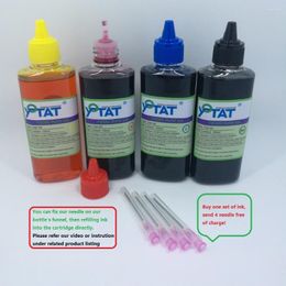 Kits de recharge d'encre Kit de teinture YOTAT 4 couleurs 100 ml pour Brother LC3019 LC3017 LC3029 LC3219 LC3217 LC3319 LC3317 LC3329 cartouche ou CISS