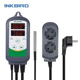 Inkbird ITC-308 Verwarming en koeling Dubbele relais temperatuurregelaar, carboy, fermentor, broeikas terrarium temp. Controle 210719