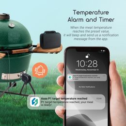 Inkbird Wi-Fi Bluetooth BBQ Temperatura Controlador de temperatura Automática del ventilador de fumador Termómetro de parrilla con 4 sondas ISC-027BW