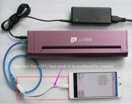Inktloos printen kan verbinding maken met mobiele telefoon draagbare mini thermische printer overdracht tattoo