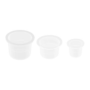 Inkten 1000 pcs tattoo inkt cups wegwerp doorwerp doorzichtige microblading tattoo inkt cups pigment heldere inkthouder container