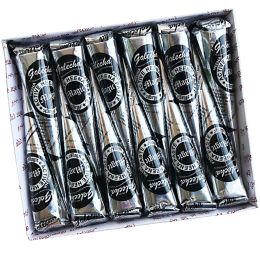 Tintas 1pc natural de henna india tatuaje tinta negra conos de pasta mehndi conos de arte de cuerpo de carrocería Mehndi pintura de carrocería arte desechable temporal