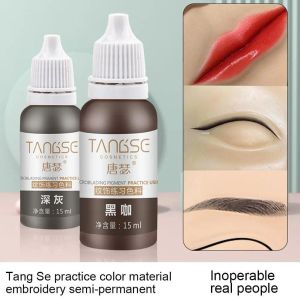 Inks Practice Tattoo Encre Encre Permanent Makeup Makeup Lèvres Lèvres Eye Ligne Tattoo for Body Beauty Tattoo Art Supplies Color Pigment L3Q1