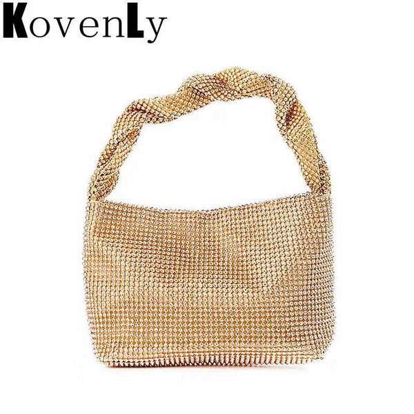 Diamants incrustés sac à main mode fête brillant embrayage pochette à main strass sacs à bandoulière pour femmes 2023 nouveau Bling luxe femmes sac 230303