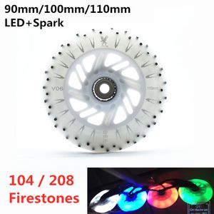 Inline Rolschaatsen 110mm LED wiel 104 208 vuurstenen Flash Firestone inline skates wielen 110 rolschaatsband Shine light 230922