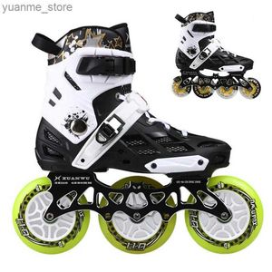 Inline rolschaatsen 3 wiel / 4 wielen inline skates xuanwu roller slalom skate convert naar inline snelheid schaatsen framebasis voor seba powerSlide -gebruiker y240410