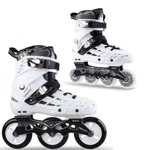 Patins à roulettes en ligne 3 roues vitesse 4 roues slalom patins à roues alignées chaussures pour adultes patines à roulettes école garçons fille 80mm 100mm sneaker roulant 231012