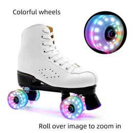 Patines en línea 48 Uds ruedas de patín luminosas patineta de cuatro ruedas dureza 82A accesorios de ruedas intermitentes 231128