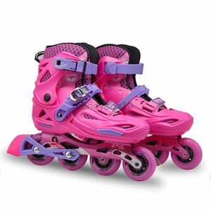 Inline Rolschaatsen Maat Verstelbaar Kinderen Jeugd Inline Skates Rolschaatsen Rock Skates L62 Met Remmen Slot Wielen Verwijderbare Maat 28-39 HKD230720