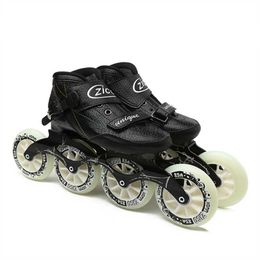 Patines de ruedas en línea Advance Adultos Patines de velocidad en línea Zapatos Patines de patinaje de carreras para MPC para Powerslide Fibra de carbono de 6 capas EUR 30-48 HKD230720