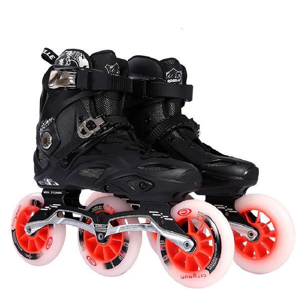 Patins à roulettes en ligne arrivée ROSELLE RX6 Street Speed Fight Race 110mm grande roue rapide 3X110 ligne unique CITYRUN 85A PU 230720