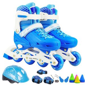 Inline Rolschaatsen kinderen Maat Verstelbaar Jongens Meisjes Schaatsen Sneakers PU Knipperende 4 Wielen Outdoor Training 230706