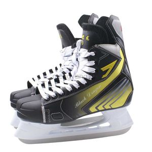 Patins à roulettes en ligne liquidation hiver adulte adolescent professionnel respirant épais thermique chaud chaussures de patinage de hockey sur glace avec lame de glace chaussure d'entraînement HKD230720