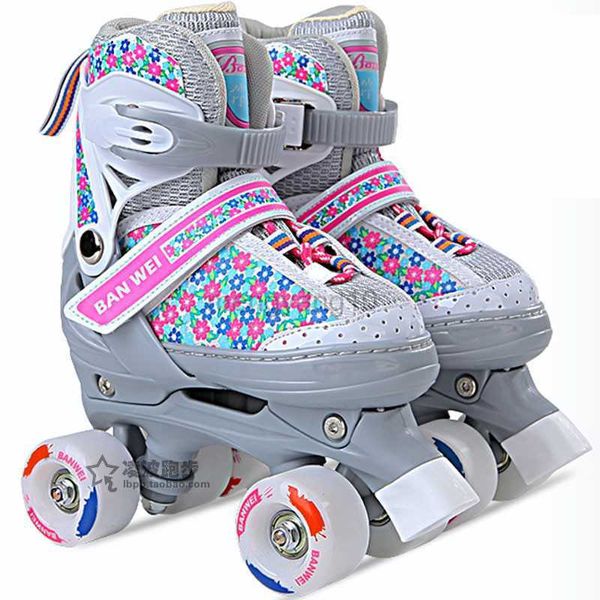 Inline-Rollschuhe Bunte Kinder-Double-Line-Skates Rollschuhe Größenverstellbar Für Kinder Zwei-Line-Skating-Schuhe Patines Mit PU-Rad IB0601 HKD230720