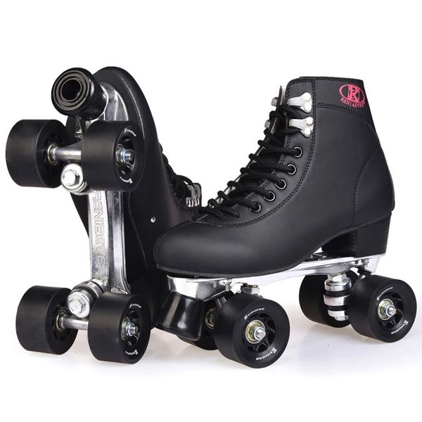 Patines en línea de doble línea para hombres y adultos, dos zapatos de patinaje, Patines con PU blanco de 4 ruedas 231122