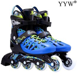 Inline rolschaatsen flitswiel Speed ​​schoenen volwassen mannen vrouwen tieners sneakers professionele skate wielen1