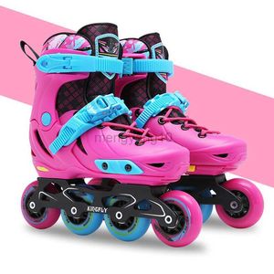 Inline Rolschaatsen Kinderen Kinderen Professionele Inline Speed Skates Schoenen 3 Kleuren Rolschaatsen Sneaker 4-Wheels Meisje Jongen Outdoor Skate Maat 30-43 HKD230720