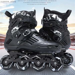 Skates à rouleaux en ligne ls6 Slalom en ligne patins de patinage pour rouleaux de rouleau adulte glissant les patines de patine de patine FSK Street Road Original Y240419 Orxo