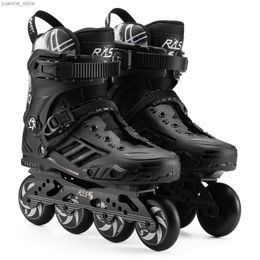 Inline Roller Skates Professional Inline Roller Skate Shoes 4-Wheel Skates For Adult Men Dames Racing Speed Skating Sneakers met 4 Wheels Footwear Y240410