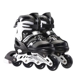 Inline Rolschaatsen Pu Leer Skate Schoenen Schaatsen Ajustable Sneakers Kinderen Jongens Meisjes Wiel Voor Outdoor Sport 230706