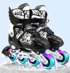 Inline Rolschaatsen verkopen verstelbare PU 4 wiel hoge rebound flash rolschaatsen voor inline skates voor kinderen 231012