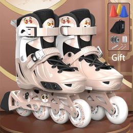 Patins à roulettes en ligne Sepatu roda dewasa Sneaker ABEC7 professionnel sepatu 4 cepat untuk 231012