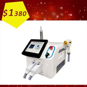 Draagbare 808nm picoseconde diode laser 2 in 1 Multifunctionele Schoonheid Machine voor haar wassen kleuren pigment ance tattoo verwijdering prijs