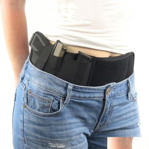 Inner Belts Tactical Belly Gun Holster Belt Concealed Carry Waist Band Pistol Holder Magazine Bag Invisible Waistband Drop Delivery Dhulg