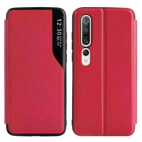 Innovación Nueva funda vertical para teléfono inteligente con ventana lateral Funda de cuero con tapa para teléfono para Iphone 12 11 Pro