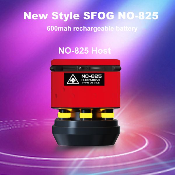 SFOG Innovation POD remplaçable NO-825 HOST contrôle du débit d'air réglable rechargeable 600 MAH batterie intégrée USB TYPE-C 11 couleurs disponibles authentiques