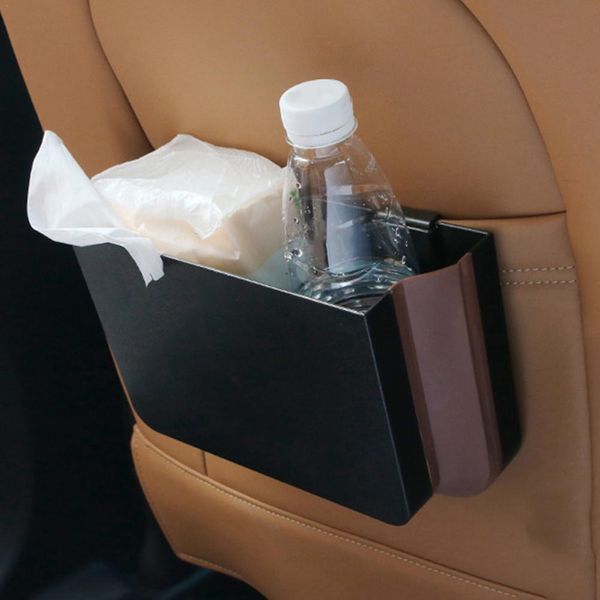 Innovador organizador de cubos de basura para coche, soporte para basura, suministros para coche, caja de almacenamiento plegable, contenedores para automóviles