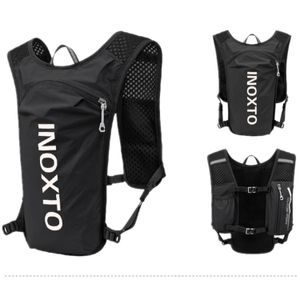 INOXTO waterdichte hardlooprugzak 5L ultralicht hydratatievest mountainbike lederen tas ademende sporttas 1.5L waterzak 240116