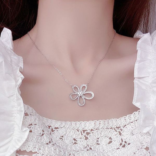 Ins – collier en or véritable 14 carats pour femmes, fleur de soleil, délicat, scintillant, Micro incrusté de Zircon, bijoux d'anniversaire