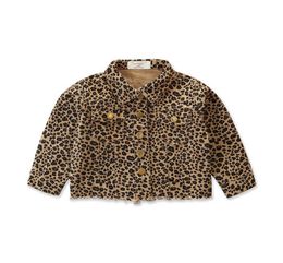 Ins 2020 chaquetas con estampado de leopardo para niñas, abrigos de manga larga para niñas, chaquetas para niños, abrigo para bebés, ropa de diseñador para niñas pequeñas a la moda ret1403801