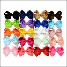 Ins 40 kleuren 3 inch Baby boog haarspelden Mini Swallowtail Bows Kinderen Meisjes Solid Clips Kids Haaraccessoires Drop Leverings 2021 Baby Mate