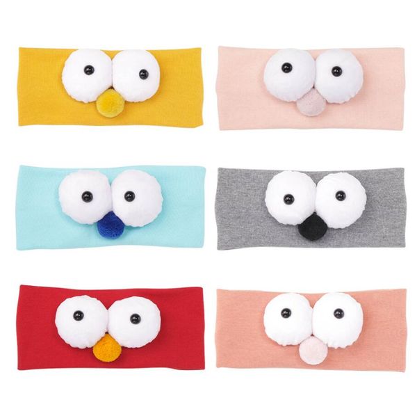 Ins 6 couleurs mignon hibou oeil conception cheveux accessoires bébé fille bandeaux filles fête décoration cadeau d'anniversaire avec flexibilité