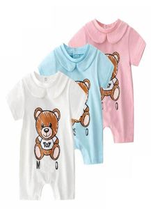 Ins Baby Brand Clothes Baby m Toy Bear Ramper New Cotton Nouveau-né bébé Baby Boy Toddler Robes Kids Designer Vêtements Infant Jum1642039