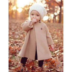 INS bébé filles laine vêtements d'extérieur enfants hiver manteau chaud infantile cape 4 couleurs C2975