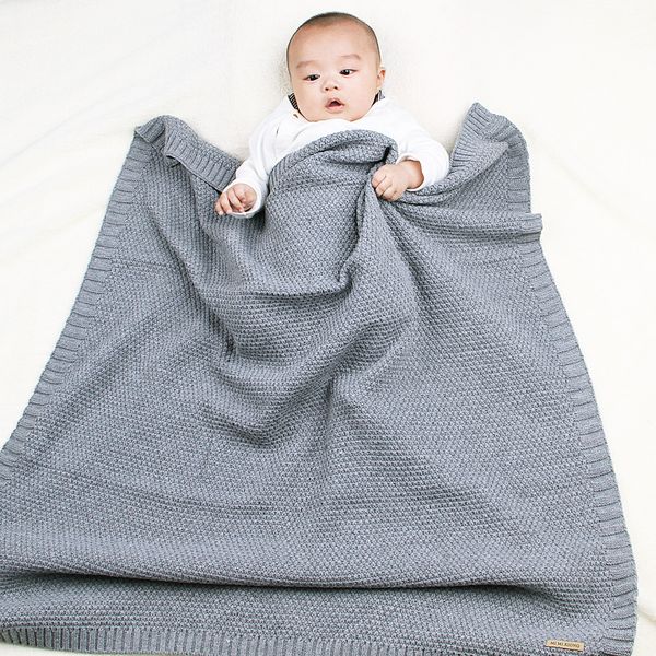 INS bébé Swaddle couverture nouveau-né infantile photographie Wrap couvertures à tricoter enfants tapis de literie pour enfants dormir apaiser fournitures 14colorsC6871