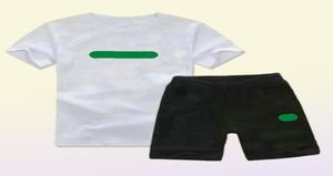 INS Brand Logo Diseñador Conjuntos de ropa para niños Ropa de verano para bebés Estampado para niños Trajes Camiseta de moda para niños pequeños Trajes cortos 5440463