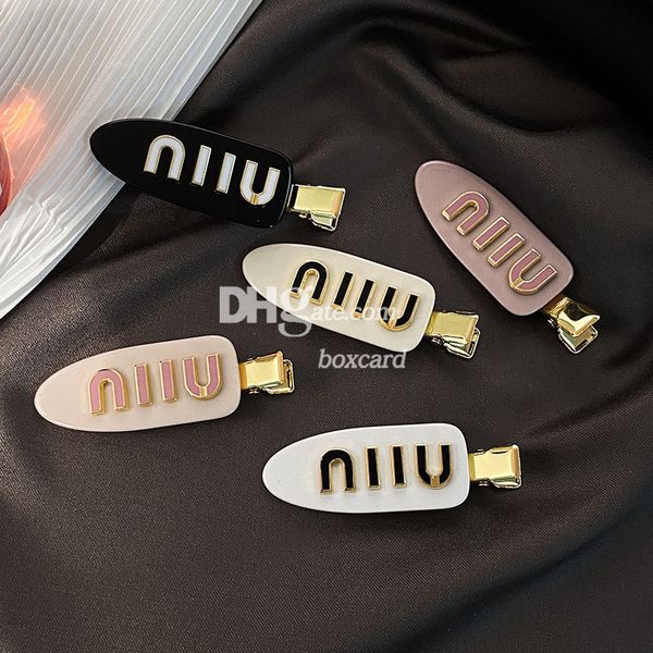 Ins Candy Color Coils Clips Barrettes Hairpins For Girls Trendy Lettre simple Barret Barrets Hairclips Accessoires de cheveux