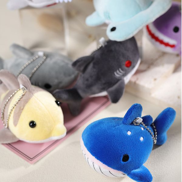 INS dessin animé Animal marin baleine requin peluche poupée requin baleine presse lit poupée de mariage boulette poupée en gros