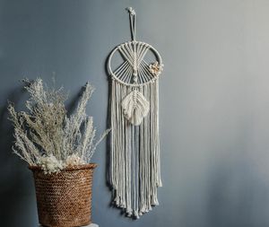 ins Chic Bohmian Wandtapijt Bladeren Handgeweven Katoen Dromenvanger Decoratief Thuis Hanger Wandtapijt Boho Decor Macrame2911371