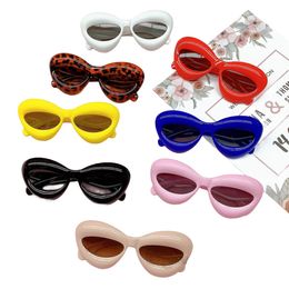 INS Kinderen candy kleur cat eye zonnebril kids uv-bescherming brillen meisjes jongens luipaard strandvakantie zonneschermen Z0205