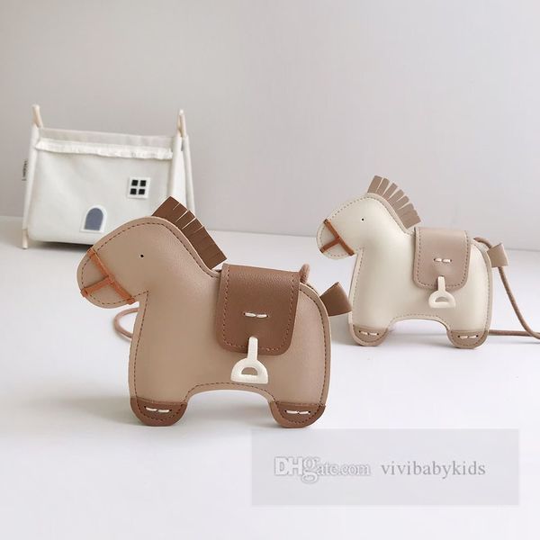 INS niños unicornio monedero niñas pony modelado bolsos de un solo hombro niños bolsa de mensajero de dibujos animados moda mini billetera Z5850