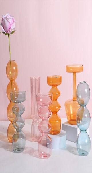 INS boule de cristal bulle verre Vase arrangement de fleurs hydroponique verre art fleur articles décor à la maison table 2205232964661